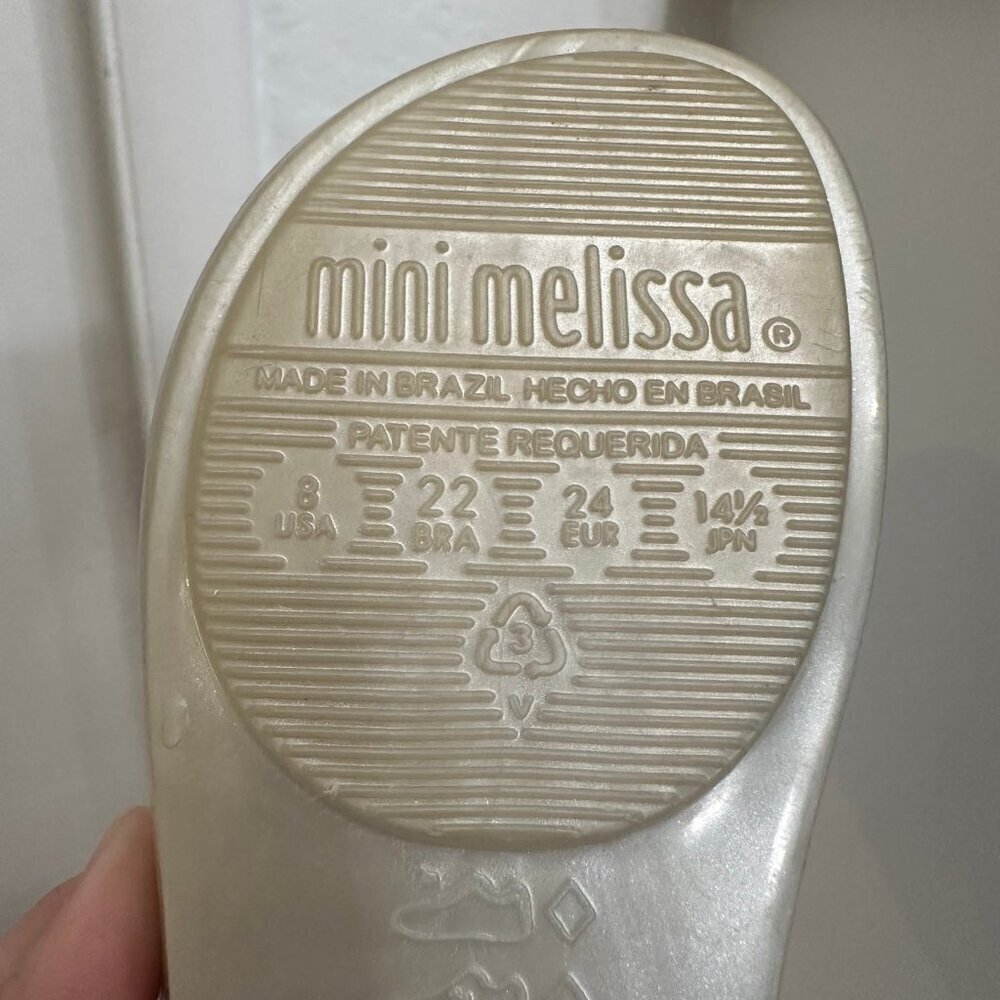 Mini Melissa princess jelly Mary Jane sandals 8 - Picture 5 of 6